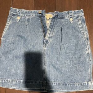 Madewell pleated Denim Skirt